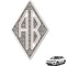 Diamond Plate Monogram Car Decal