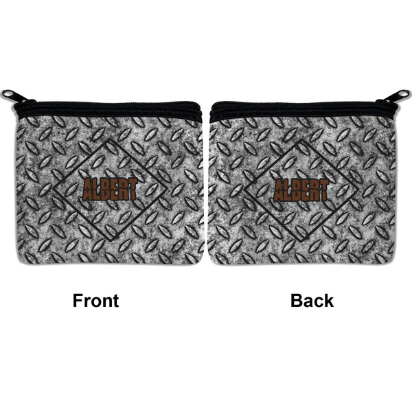 Diamond Plate Neoprene Coin Purse - Front & Back (APPROVAL)