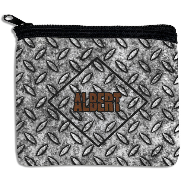 Custom Diamond Plate Rectangular Coin Purse (Personalized)