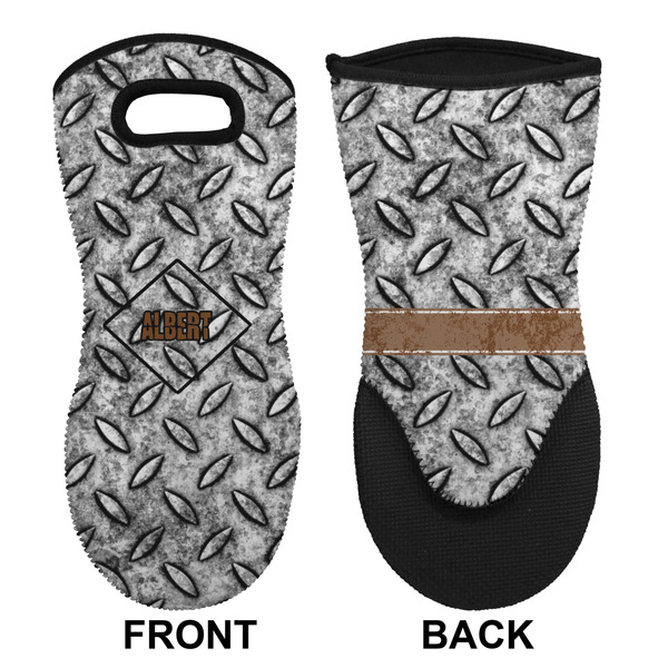 Diamond Plate Neoprene Oven Mitt (Front & Back)