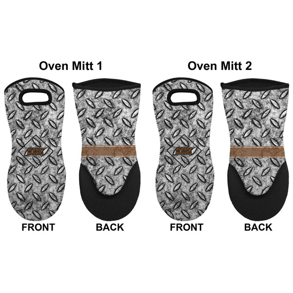 Diamond Plate Neoprene Oven Mitt - Set of 2 - Approval