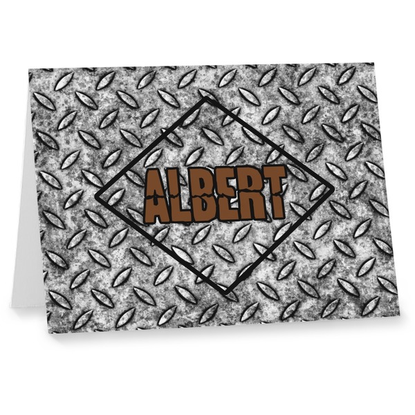 Custom Diamond Plate Note cards (Personalized)