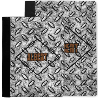 Diamond Plate Notebook Padfolio w/ Name or Text