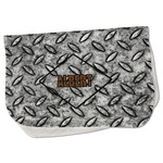 Diamond Plate Burp Cloth - Fleece w/ Name or Text