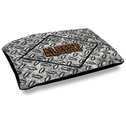Diamond Plate Dog Bed w/ Name or Text