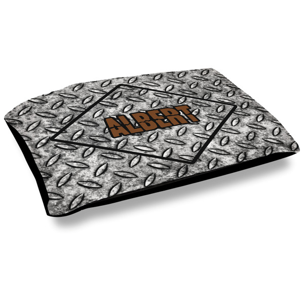 Custom Diamond Plate Outdoor Dog Bed - Large (Personalized)
