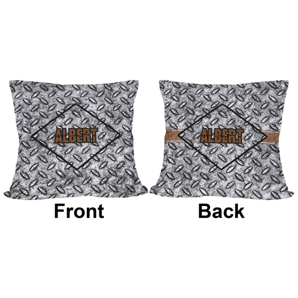 Diamond Plate Outdoor Pillow - 16x16