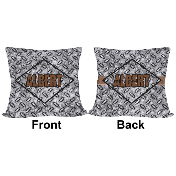 Diamond Plate Outdoor Pillow - 18x18