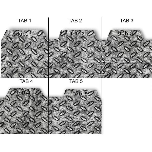 Diamond Plate Page Dividers - Set of 5 - Approval