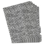 Diamond Plate Binder Tab Divider Set (Personalized)