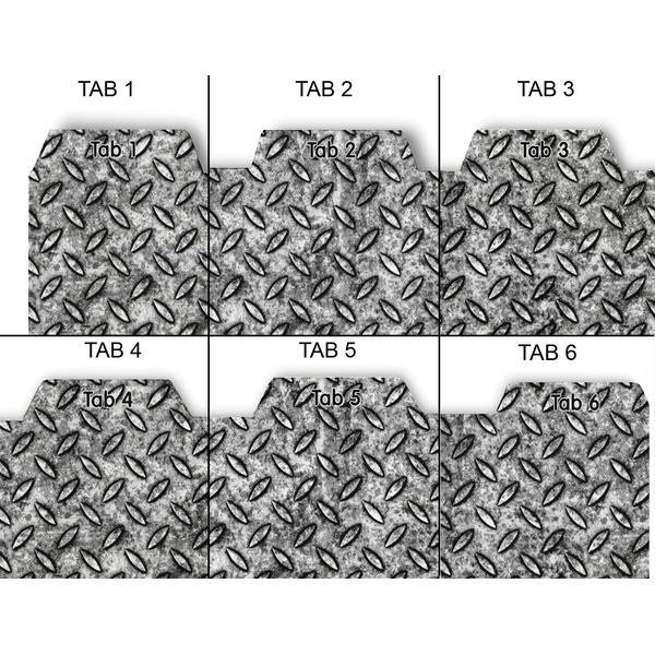 Diamond Plate Page Dividers - Set of 6 - Approval