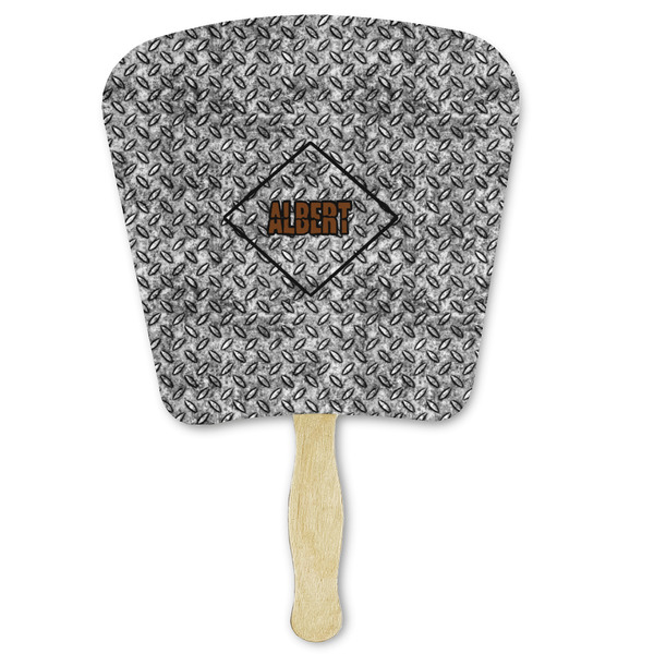Custom Diamond Plate Paper Fan (Personalized)