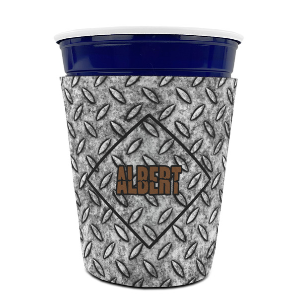Diamond Plate Party Cup Sleeves - without bottom - FRONT (on cup)