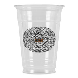 Diamond Plate Party Cups - 16oz (Personalized)