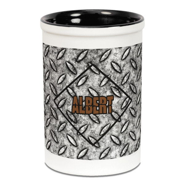 Diamond Plate Pencil Holder - Black