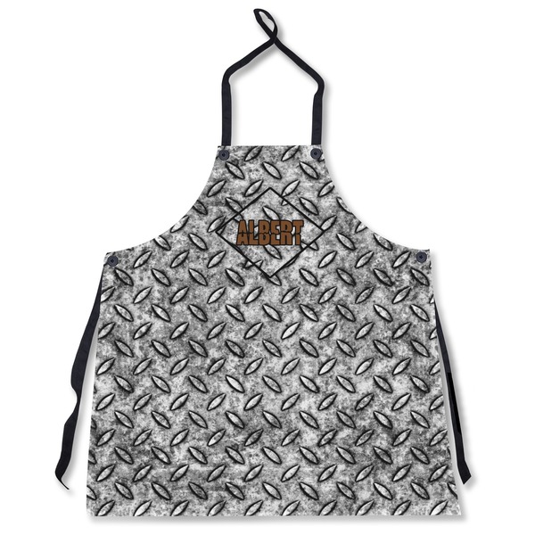 Custom Diamond Plate Apron Without Pockets w/ Name or Text