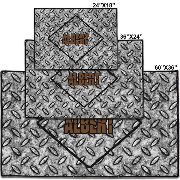 Diamond Plate Personalized Door Mat - Group Parent IMF