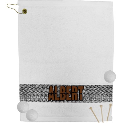 Diamond Plate Golf Bag Towel (Personalized)