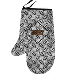 Diamond Plate Left Oven Mitt (Personalized)