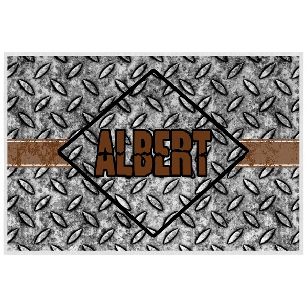 Diamond Plate Personalized Placemat (Back)
