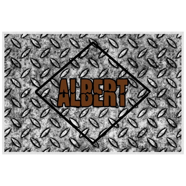Custom Diamond Plate Laminated Placemat w/ Name or Text