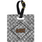 Diamond Plate Personalized Square Luggage Tag