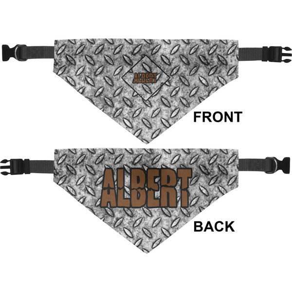 Diamond Plate Pet Bandana Approval
