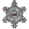 Diamond Plate Pewter Ornament - Front