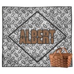 Diamond Plate Outdoor Picnic Blanket (Personalized)