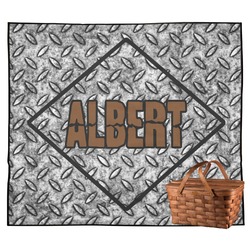 Diamond Plate Outdoor Picnic Blanket (Personalized)