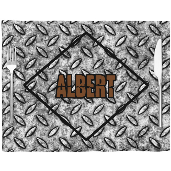 Diamond Plate Placemat with Props