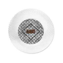 Diamond Plate Plastic Party Appetizer & Dessert Plates - 6" (Personalized)