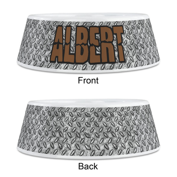 Diamond Plate Plastic Pet Bowls - Medium - APPROVAL