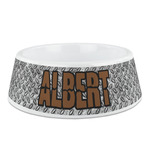 Diamond Plate Plastic Dog Bowl - Medium (Personalized)