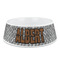 Diamond Plate Plastic Dog Bowl - Medium (Personalized)