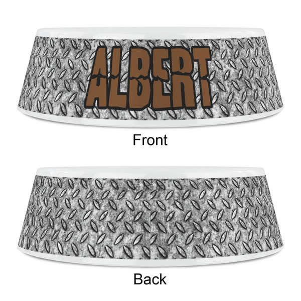 Diamond Plate Plastic Pet Bowls - Small - APPROVAL