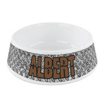 Diamond Plate Plastic Dog Bowl - Small (Personalized)