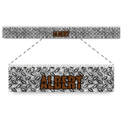 Diamond Plate Plastic Ruler - 12" (Personalized)