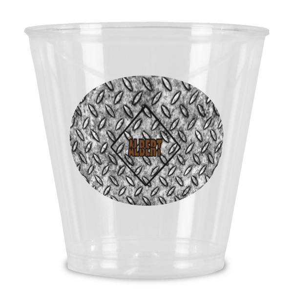 Custom Diamond Plate Plastic Shot Glass (Personalized)