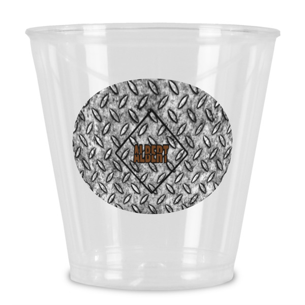 Custom Diamond Plate Plastic Shot Glass (Personalized)