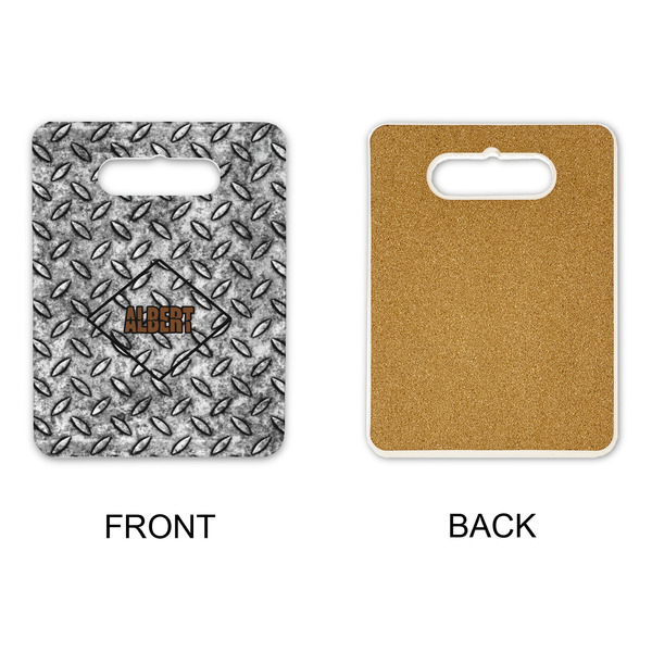 Diamond Plate Rectangle Trivet with Handle - APPROVAL