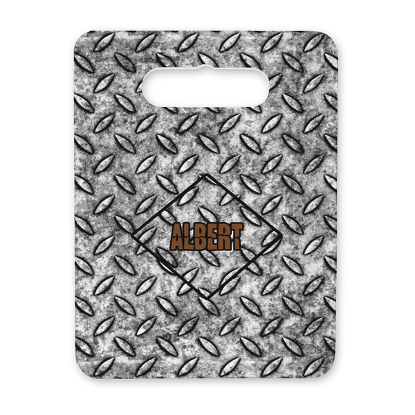 Custom Diamond Plate Rectangular Trivet with Handle (Personalized)