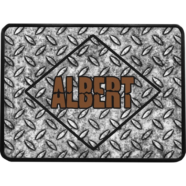 Diamond Plate Rectangular Car Hitch Cover w/ FRP Insert (Select Size)