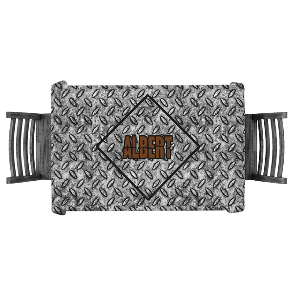 Custom Diamond Plate Tablecloth - 58"x58" (Personalized)