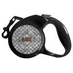 Diamond Plate Retractable Dog Leash - Large (Personalized)