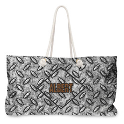 Diamond Plate Large Tote Bag with Rope Handles (Personalized)