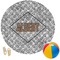 Diamond Plate Round Beach Towel (Personalized)