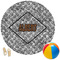 Diamond Plate Round Beach Towel (Personalized)