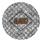 Diamond Plate Round Decal (Personalized)