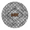 Diamond Plate 5' Round Indoor Area Rug (Personalized)